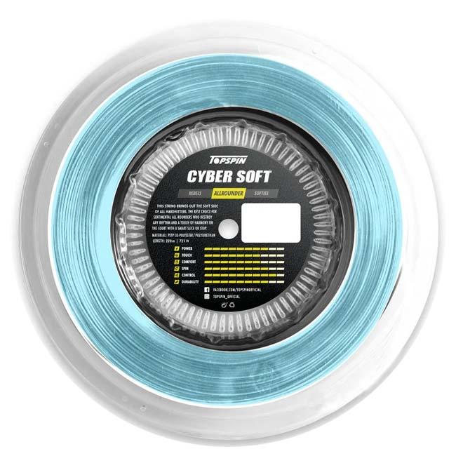 トップスピン(TOPSPIN) Cyber Soft サイバーソフト 1.25mm／1.30mm 220Ｍロール 硬式テニス ポリエステルガット(25y9m) |  | 01