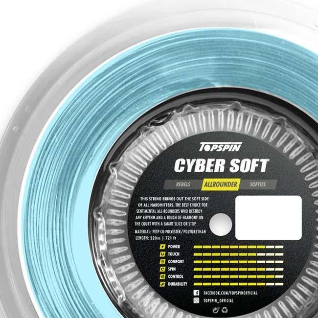 トップスピン(TOPSPIN) Cyber Soft サイバーソフト 1.25mm／1.30mm 220Ｍロール 硬式テニス ポリエステルガット(25y9m) |  | 03
