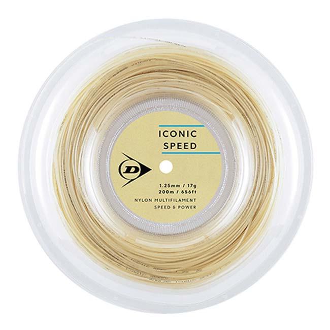 ダンロップ(DUNLOP) ICONIC SPEED アイコニック スピード 1.25／1.30mm 200Mロール 硬式テニス マルチフィラメントガット 国内正規品 DSTA32021(26y6m) | ダンロップスポーツ