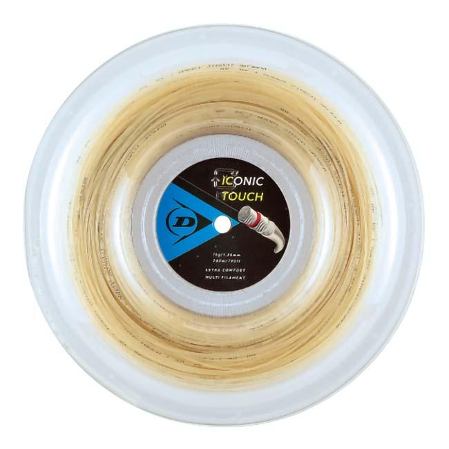 ダンロップ(DUNLOP) ICONIC TOUCH アイコニック・タッチ (1.25mm／1.30mm) 240mロール 硬式テニス マルチフィラメントガット 国内正規品 DST32011-NA(25y6m) | ダンロップスポーツ