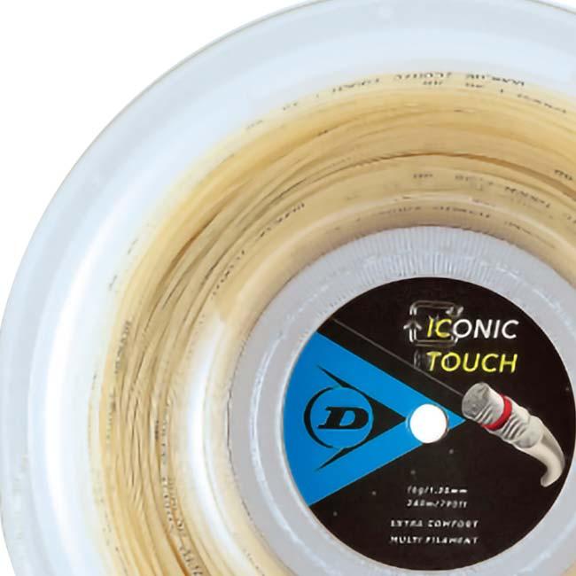 ダンロップ(DUNLOP) ICONIC TOUCH アイコニック・タッチ (1.25mm／1.30mm) 240mロール 硬式テニス マルチフィラメントガット 国内正規品 DST32011-NA(25y6m) | ダンロップスポーツ | 01