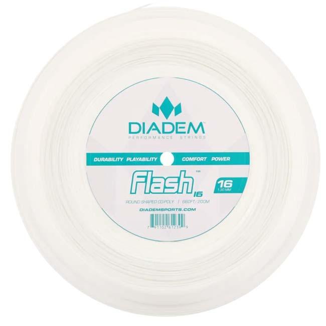 ダイアデム(DIADEM) FLASH フラッシュ 1.15mm／1.20mm／1.25mm／1.30mm／1.35mm 200Mロール 硬式テニス ポリエステルガット (24y2m) |  | 02
