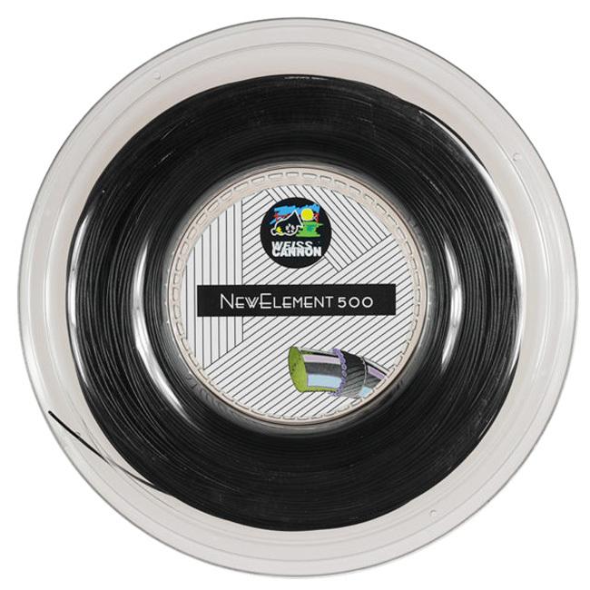 WEISS CANNON(ヴァイスカノン) NEW ELEMENT 500 ニューエレメント500 ブラック(1.27／1.30／1.34mm) 200Mロール 硬式テニス マルチフィラメントガット | 