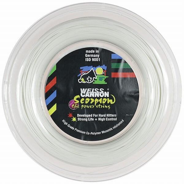 WEISS CANNON(ヴァイスカノン) スコーピオン(1.22mm／1.28mm) 200Mロール 硬式テニス ポリエステルガット(18y1m)ウエスキャノン | YONEX