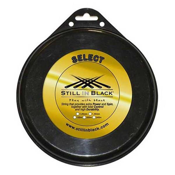 スティル イン ブラック(STILL IN BLACK) セレクト(1.25mm／1.30mm)200Mロール 硬式テニス ポリエステル ガット SELECT | 