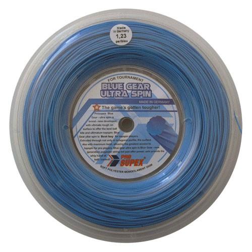 プロスペックス ブルーギア ウルトラスピン(1.19mm／1.23mm／1.28mm／1.30mm) 200mロール 硬式テニス ポリエステルガット(16y12m) | 
