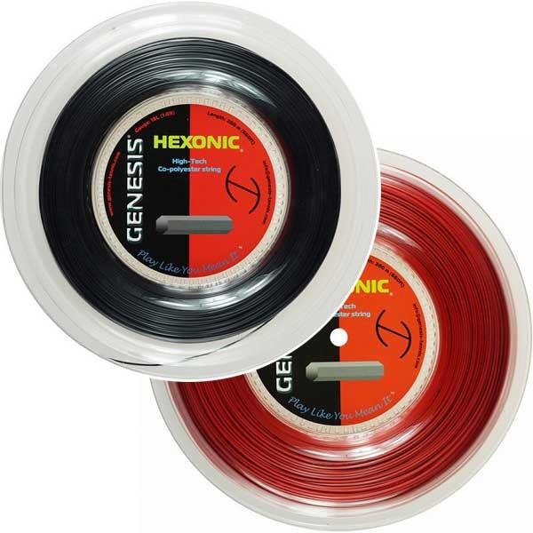 ジェネシス(GENESIS) ヘキソニック(1.09mm／1.18mm／1.27mm)200Mロール 硬式テニス ポリエステルガット(17y5m) | 