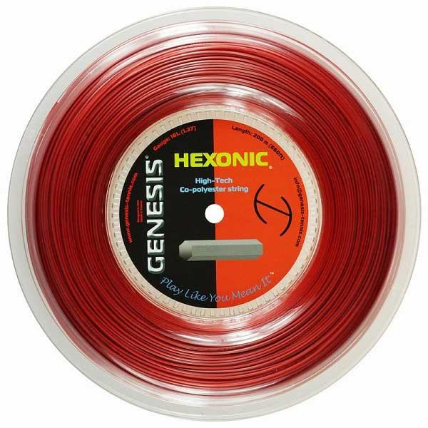 ジェネシス(GENESIS) ヘキソニック(1.09mm／1.18mm／1.27mm)200Mロール 硬式テニス ポリエステルガット(17y5m) |  | 02