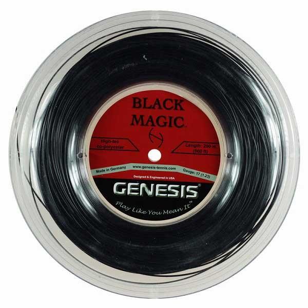 ジェネシス(GENESIS) ブラックマジック(1.23mm／1.29mm)200Mロール 硬式テニス ポリエステルガット(17y５m) | 