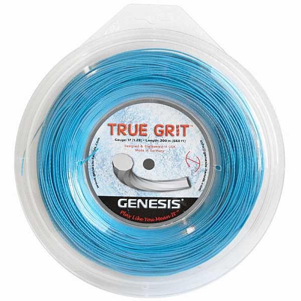 ジェネシス(GENESIS) トゥルーグリット(1.23mm／1.29mm)200Mロール 硬式テニス ポリエステルガット(17y5m)