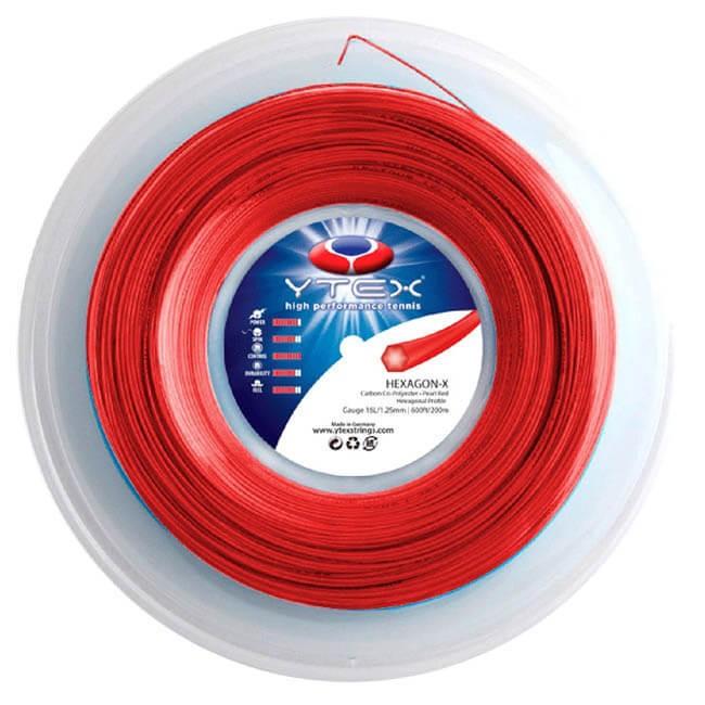 YTEX(ワイテックス) ヘキサゴン-X 1.25mm／1.28mm 200Mロール 硬式テニス ポリエステルガット (19y6m) |  | 03