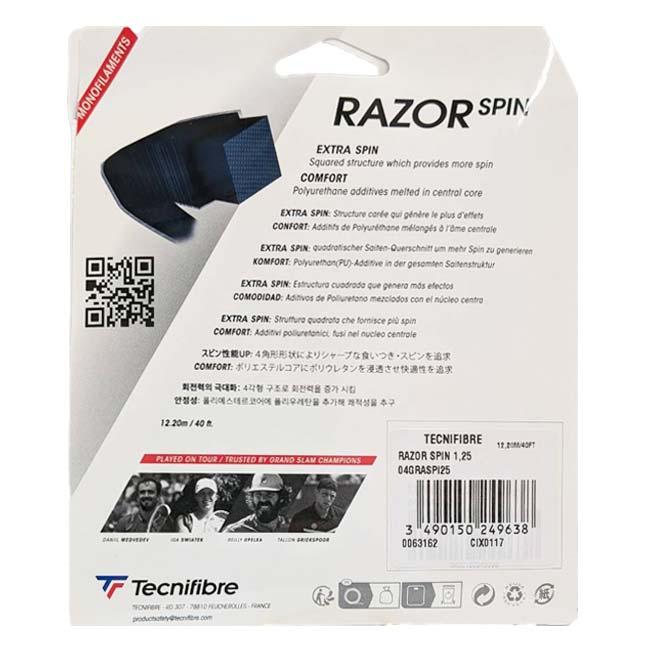 単張パッケージ品 テクニファイバー(Tecnifibre) RAZOR SPIN レーザースピン 1.15／1.20／1.25／1.30mm 硬式テニス ポリエステルガット 04GRASP-CBN(26y5m) | Tecnifibre | 01