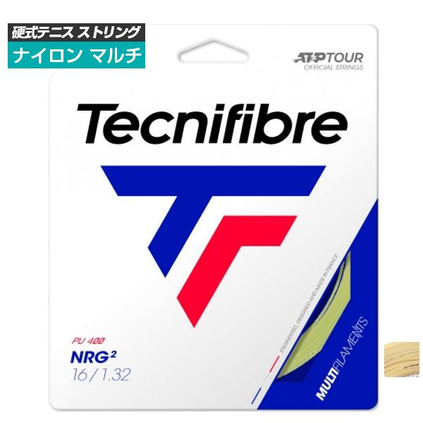 単張パッケージ品 テクニファイバー(Tecnifibre) NRG2 エヌアールジーツー(124／132)硬式テニスガットマルチフィラメントガットTFG904／TFG905 | BRIDGESTONE