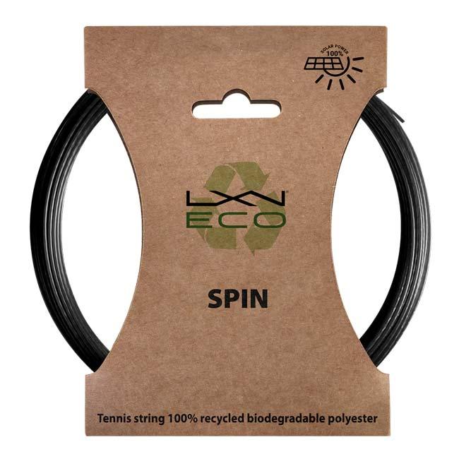【単張パッケージ品】ルキシロン(Luxilon) ECO SPIN 125 エコスピン125 硬式テニス ポリエステルガット WR8310601125 ブラック(25y6m) | 