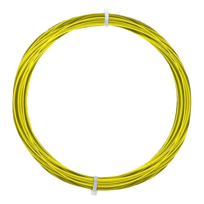 お試し12Mカット品 ポリファイバー(Polyfibre) ポリハイテック 1.10／1.15／1.20／1.25／1.30mm イエロー 硬式テニス ポリエステルガット(26y4m) |  | 01