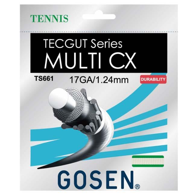 単張パッケージ品 ゴーセン(Gosen) TECGUT MULTI CX マルチCX 16／17(1.30mm、1.24mm) 硬式テニス マルチフィラメントガット TS660／TS661(23y9m) | GOSEN | 02