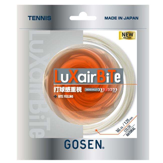 在庫処分特価 単張パッケージ品 ゴーセン(Gosen) LuXair BiTe ラクシアバイト 16(1.30mm)／16L(1.25mm) 硬式テニスガット マルチフィラメント TSLXB | GOSEN | 02