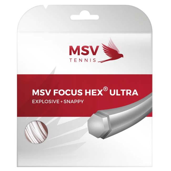 単張パッケージ品 MSV(エムエスブイ) Focus HEX ULTRA フォーカスヘックスウルトラ 1.10／1.15／1.20／1.25／1.30mm 硬式テニス ポリエステルガット(26y4m) |  | 03