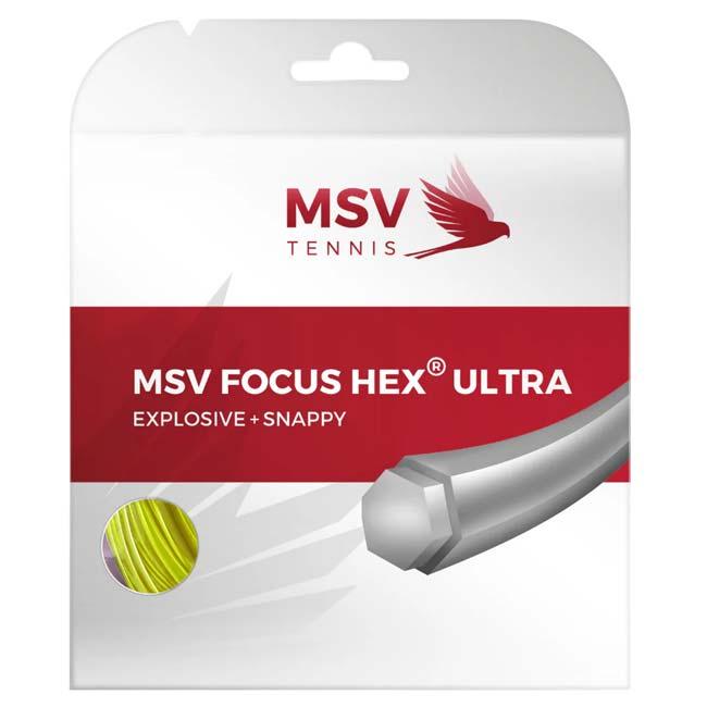単張パッケージ品 MSV(エムエスブイ) Focus HEX ULTRA フォーカスヘックスウルトラ 1.10／1.15／1.20／1.25／1.30mm 硬式テニス ポリエステルガット(26y4m) |  | 04