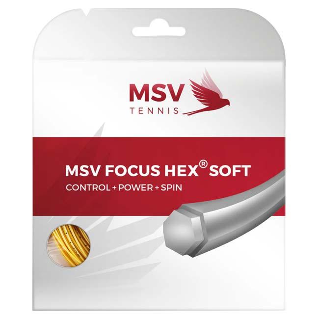 単張パッケージ品 MSV(エムエスブイ) Focus HEX Soft フォーカスヘックス ソフト 1.15／1.20／1.25／1.30mm 硬式テニス ポリエステル ガット(26y4m) |  | 04