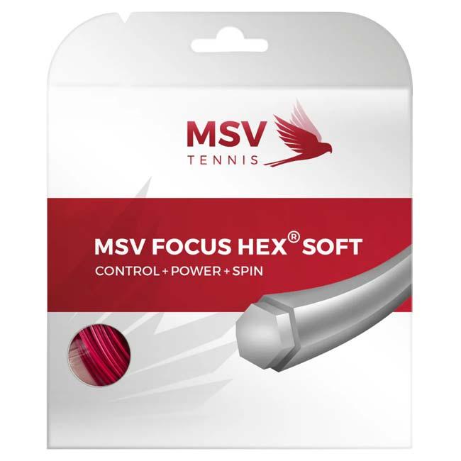 単張パッケージ品 MSV(エムエスブイ) Focus HEX Soft フォーカスヘックス ソフト 1.15／1.20／1.25／1.30mm 硬式テニス ポリエステル ガット(26y4m) |  | 06