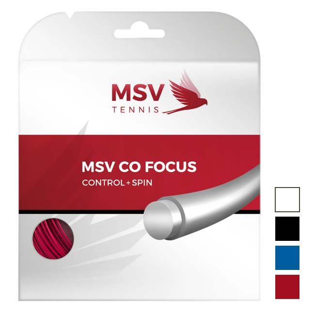単張パッケージ品 MSV(エムエスブイ) Co Focus Coフォーカス 1.18／1.23／1.27mm 硬式テニス ポリエステルガット(26y4m) | 