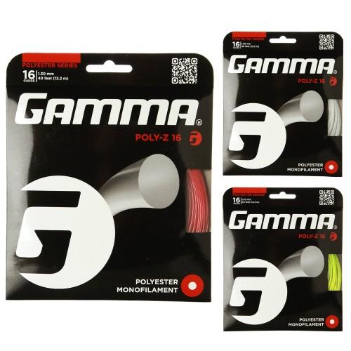 売切り終了 大特価 パッケージ品 ガンマ ポリZ  (17／1.25mm  16／1.30mm) 硬式テニスガット  ポリエステルガット Gamma Poly-Z(16／17)strings | 