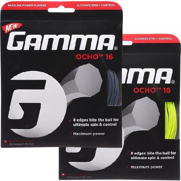 パッケージ品 ガンマ オチョ(17／1.25mm 16／1.30mm) 硬式テニスガット ポリエステルガット Gamma OCHO(16y12m) | 
