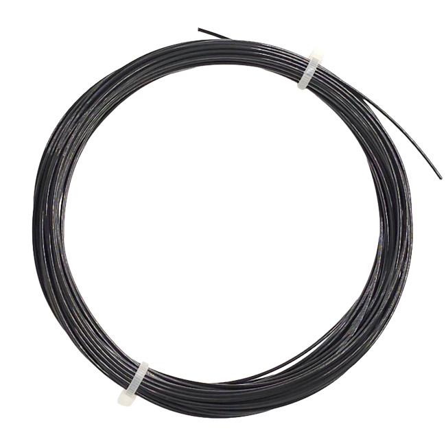 お試し12Mカット品 スティル イン ブラック(STILL IN BLACK) BLACK N ONE (ブラック＆グレー)硬式テニス ポリエステルガット |  | 01