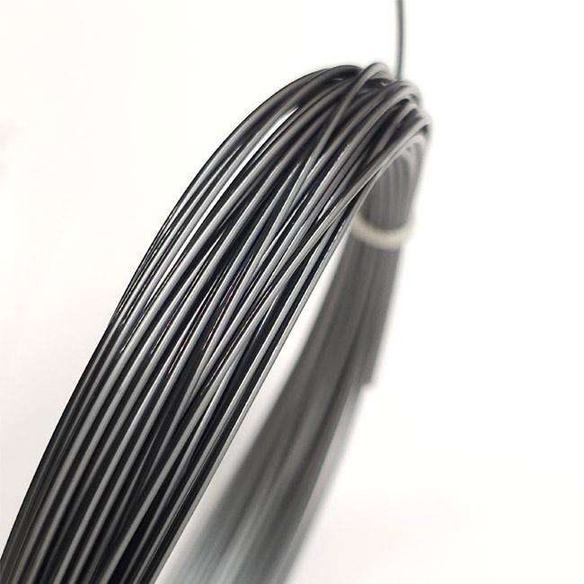 お試し12Mカット品 スティル イン ブラック(STILL IN BLACK) BLACK N ONE (ブラック＆グレー)硬式テニス ポリエステルガット |  | 03