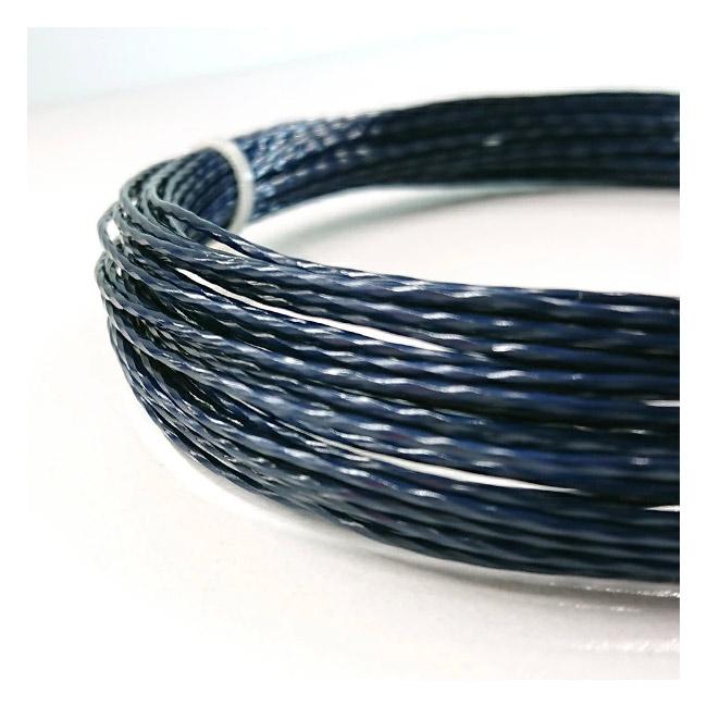 お試し12Mカット品 スティル イン ブラック リークターン(1.20mm／1.25mm／1.30mm) 硬式テニス ポリエステル ガット |  | 02