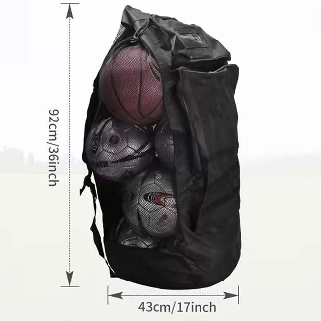 さまざまなボールの持ち運びに対応  大容量 ボールギアバッグ 耐久性メッシュスポーツ用品オーガナイザー メッシュスポーツバッグ TE049972 BK(25y11m) |  | 08