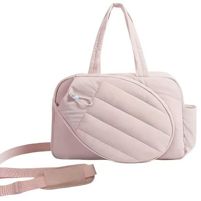 ラケット収納可  キルティング テニストートバッグ ショルダーベルト付き テニスバッグ ジムバッグ TE049975(25y9m) |  | 07