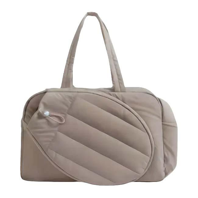 ラケット収納可  キルティング テニストートバッグ ショルダーベルト付き テニスバッグ ジムバッグ TE049975(25y9m) |  | 09