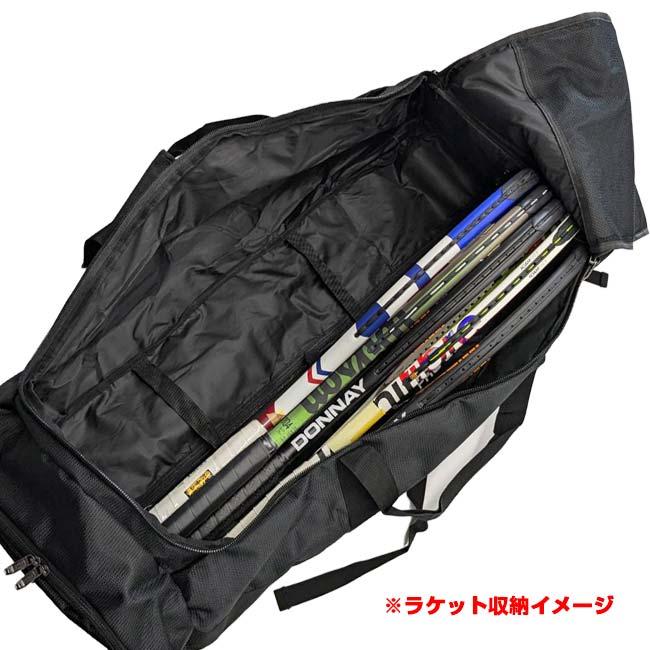 ラケット収納可  大容量 マルチコンパートメント ローリングバッグ キャリーバッグ ホイール付き ダッフルバッグ TE049976 ブラック(25y9m) |  | 06