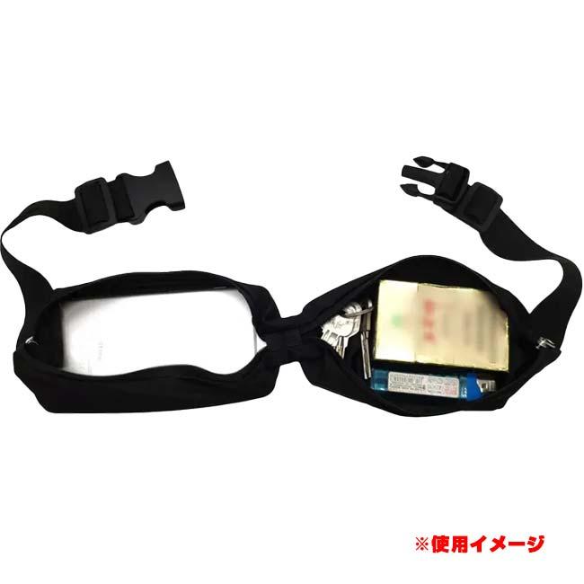 大切な貴重品をしっかり収納 盗難防止  多機能弾性 スポーツウエストバッグ ランニングポーチ 貴重品入れ 2ポケット仕様 防水 TE049977 ブラック(25y8m) |  | 02