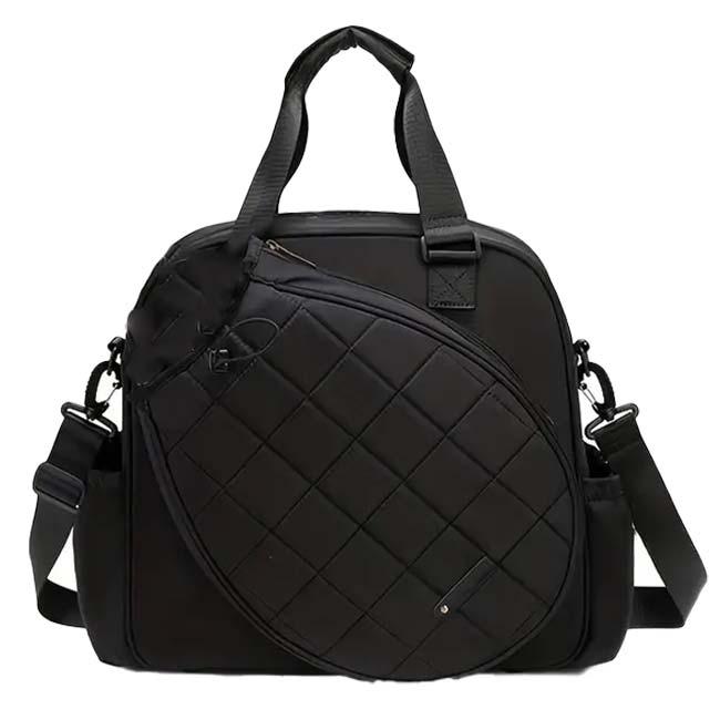 ラケット収納可  プレミアム ラケットバッグ キルティングデザイン ショルダーバッグ テニスバッグ バドミントン TE049982(24y12m) |  | 07