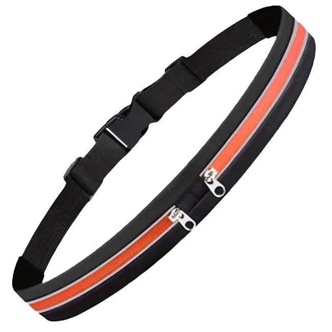 大切な貴重品をしっかり収納 盗難防止  ランニングポーチ スポーツウエストバッグ 貴重品入れ 2ポケット仕様 防水 TE049987(24y7m) |  | 04