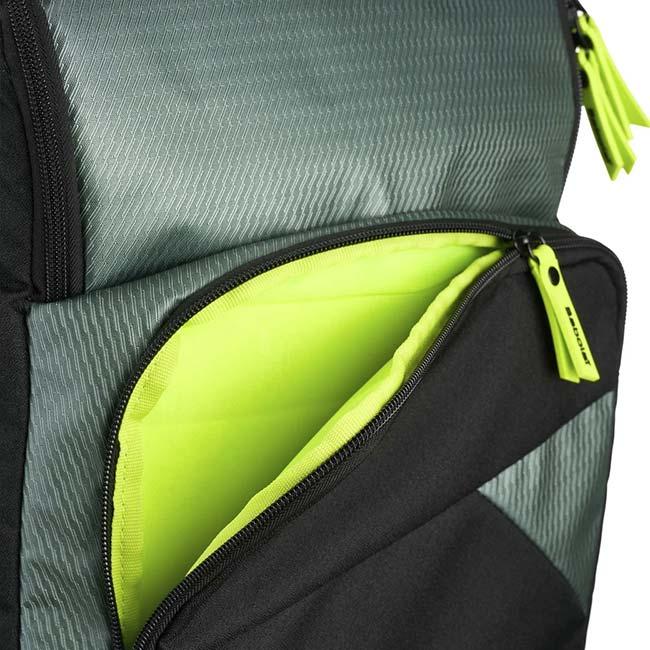 ラケット収納可 バボラ(Babolat) 2026 Pure Aero ピュアアエロ バックパック リュックサック 753114-100 Mグレー×BK×Fイエロー(26y3m) | Babolat | 04