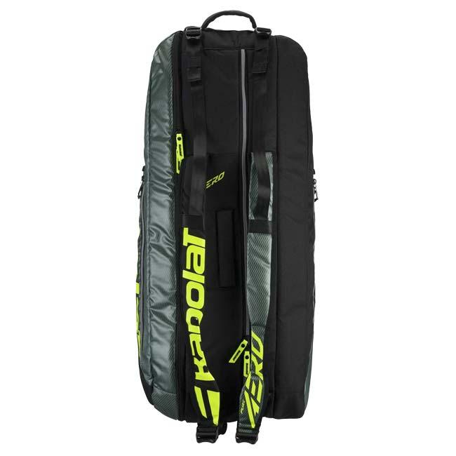 ６本収納 バボラ(Babolat) 2026 RH6 Pure Aero ピュアアエロ ラケットバッグ テニスバッグ 751239-100 Mグレー×BK×Fイエロー(26y3m)_2