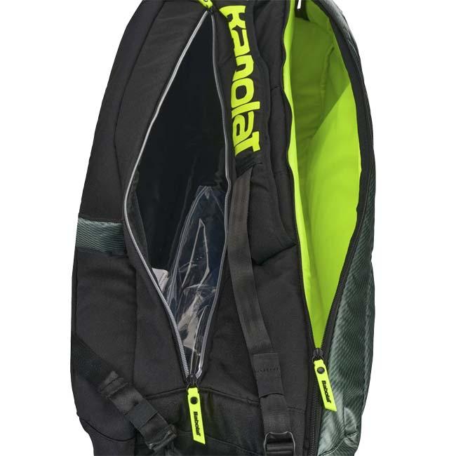 ６本収納 バボラ(Babolat) 2026 RH6 Pure Aero ピュアアエロ ラケットバッグ テニスバッグ 751239-100 Mグレー×BK×Fイエロー(26y3m)_3