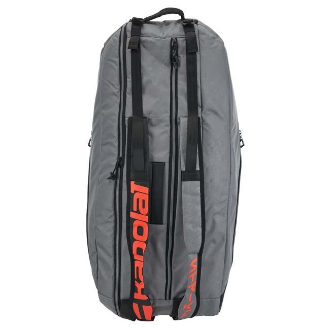 ６本収納 バボラ(Babolat) 2025 RH6 PURE STRIKE ラケットホルダー6 ピュア ストライク ラケットバッグ テニスバッグ 751249-100 カーボングレー(25y9m) | Babolat | 02