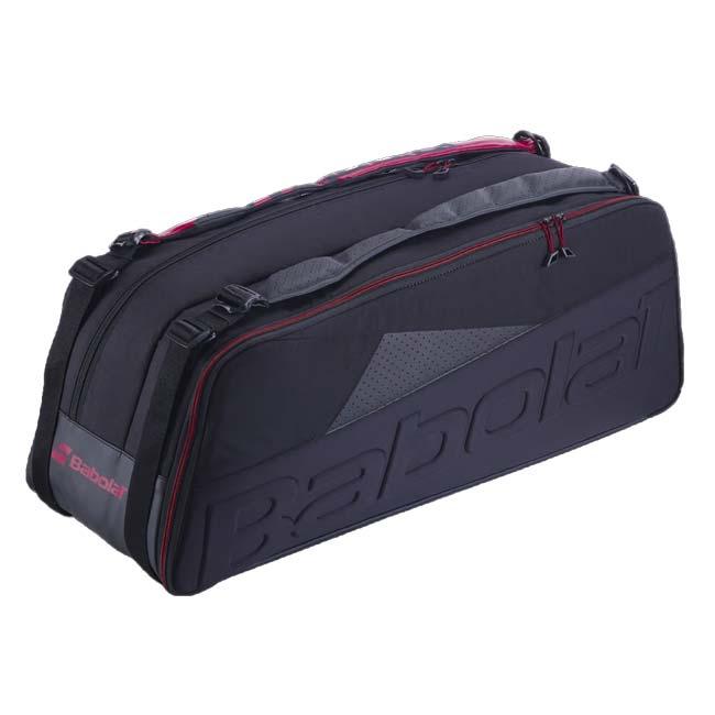 バドミントン・硬式テニスジュニアラケット収納可能 バボラ(Babolat) Cross Pro Bad クロス プロ バド ラケットバッグ 757020-100 ブラック×レッド(25y4m) | Babolat | 01