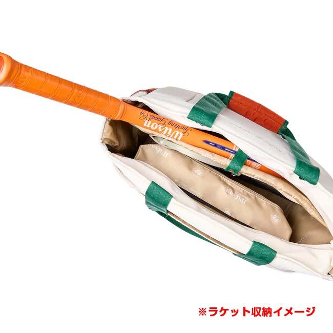 ラケット収納可 ウィルソン(Wilson) 2026 ROLAND GARROS ローランギャロス 2026 テニストートバッグ WR8054401001 クリーム(26y2m) | Wilson | 06