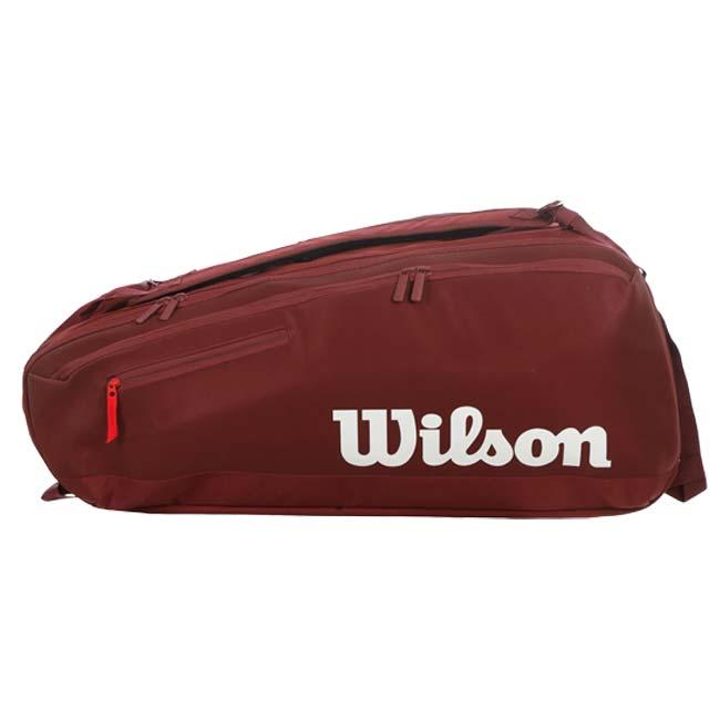 １５本収納 ウィルソン(Wilson) 2026 DEFYER ディファイア V1 ラケットバッグ 15PK テニスバッグ WR8058001001 バーガンディ(26y7m) |  | 01