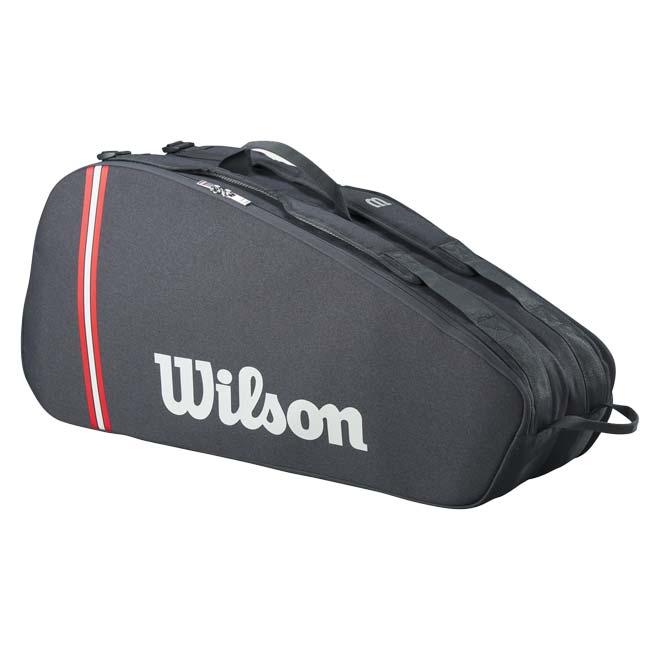 国内未発売モデル ６本収納 ウィルソン(Wilson) 2025 TOUR ツアー 6PK ラケットバッグ テニスバッグ WR8037501001 ブラック | Wilson | 02