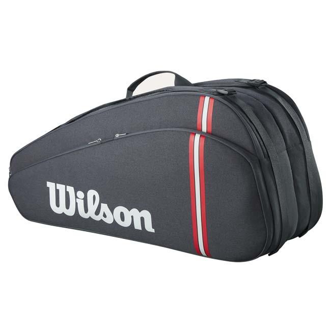 国内未発売モデル ６本収納 ウィルソン(Wilson) 2025 TOUR ツアー 6PK ラケットバッグ テニスバッグ WR8037501001 ブラック | Wilson | 03