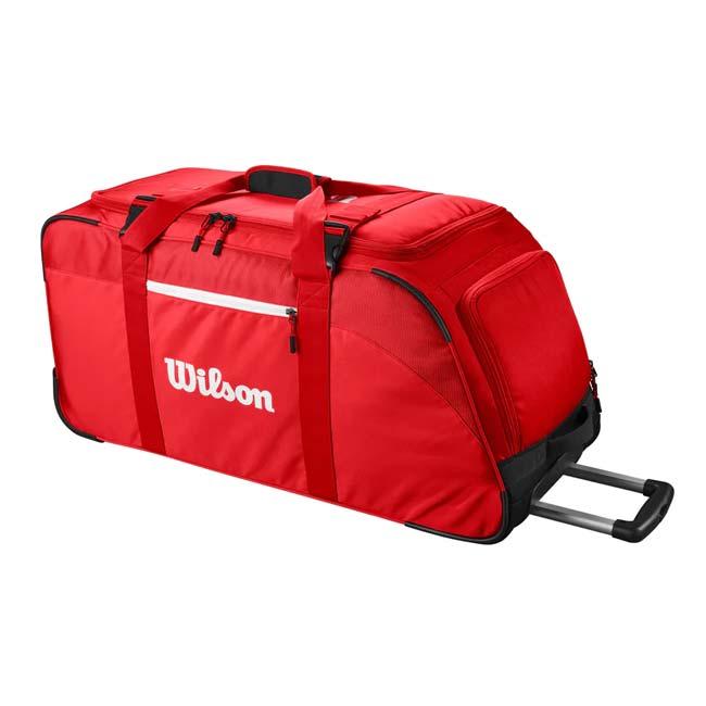 ラケット収納可 ウィルソン(Wilson) 2025 SUPER TOUR スーパーツアー トラベルバッグ ホイール付きバッグ WR8037201001 レッド(25y4m) | Wilson