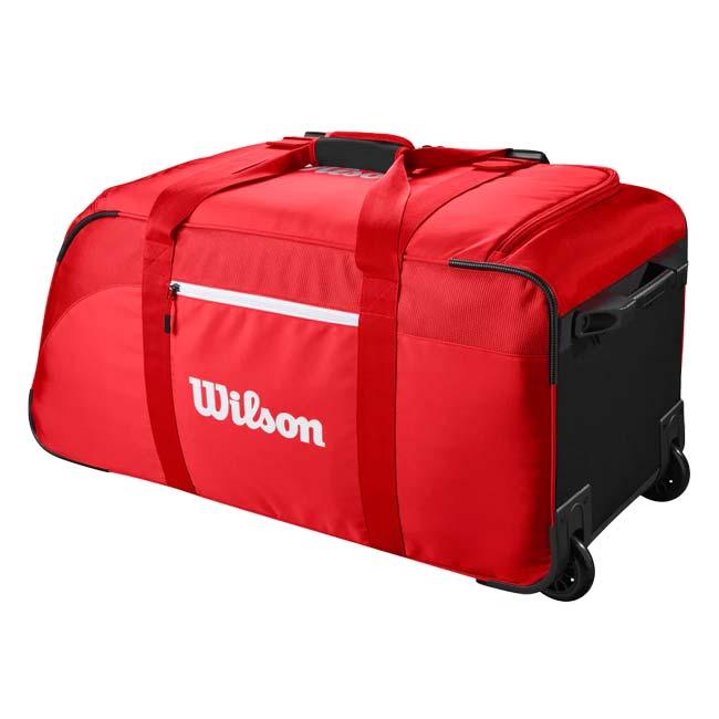 ラケット収納可 ウィルソン(Wilson) 2025 SUPER TOUR スーパーツアー トラベルバッグ ホイール付きバッグ WR8037201001 レッド(25y4m) | Wilson | 01