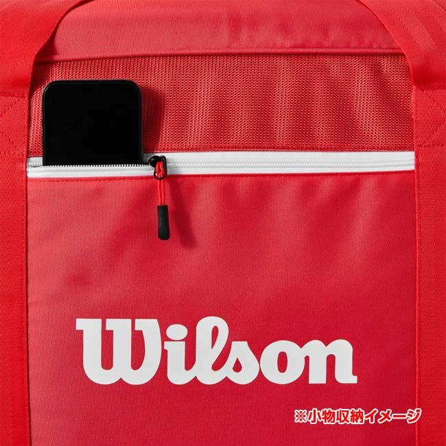 ラケット収納可 ウィルソン(Wilson) 2025 SUPER TOUR スーパーツアー トラベルバッグ ホイール付きバッグ WR8037201001 レッド(25y4m) | Wilson | 07